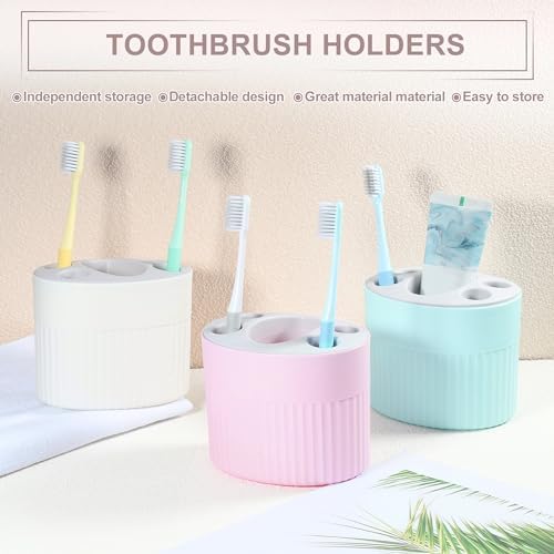 VOCOSTE White Toothbrush Holder Organizer