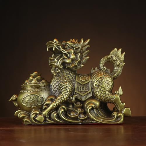 Usoway Copper Wealth God figurines Pair