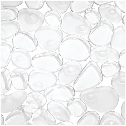 iDesign Pebblz Clear Bathtub Mat 22x22