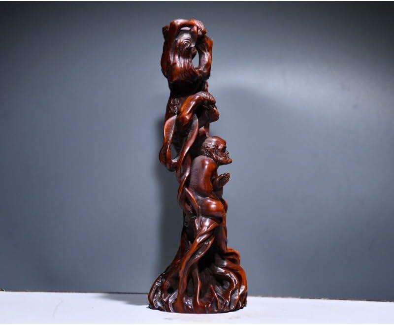 LimpaC Handcrafted Boxwood Dharma Statue