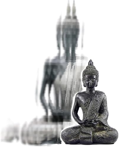 Bellaa Buddha Statue Meditation Dhyana Mudra Sitting Decor Sculpture