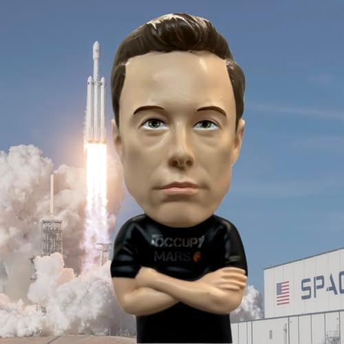 Elon Musk Bobblehead - 8 Inches Tall Premium Polyresin Collectible Statue