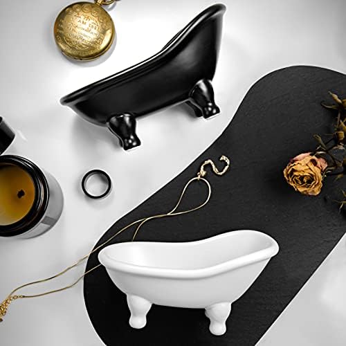 1piece 56 Inch Black Ceramic Soap Dish