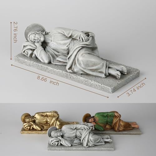 DevotedWalls 9 Inch Sleeping St Joseph Statue