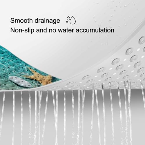 Lnond Summer Beach Bathtub Mat Non Slip 40 X 16 Inch