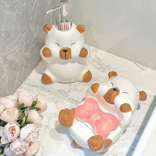 Cute Capibara Soap Dispenser for Bathroom Kitchen