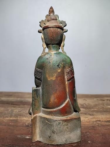 Julrybox Brass Buddha Statue 93 Inch Collectible Figurine