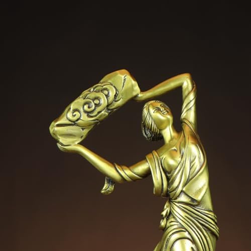 Usoway Goddess Nuwa Statue Brass Home Decor Accents
