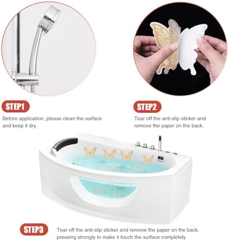 20 PCS Non Slip Bathtub Stickers with Premium Scraper
