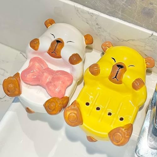 Cute Capibara Soap Dispenser for Bathroom Kitchen