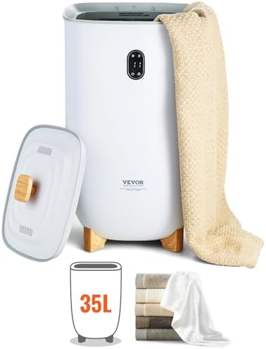 VEVOR 35L Towel Warmer with 4 Drying Modes and LED Display