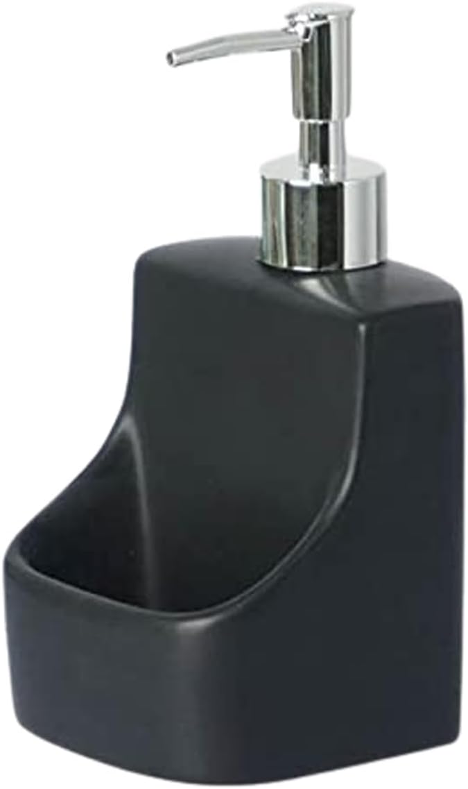 Liquid Ceramic Dish Soap Dispenser with Sponge Holder 137oz