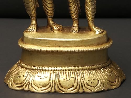 5-Inch Dancing Lord Shiva Parvati Brass Statue