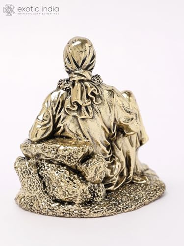 Small Sai Baba Brass Statue for Pooja Home Decor