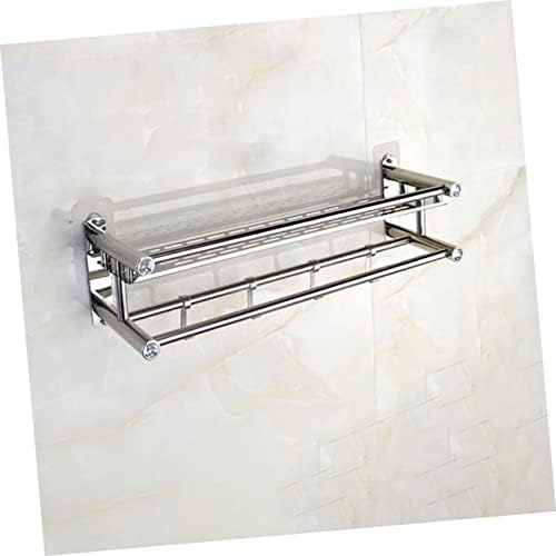 LIFKOME Bathroom Storage Rack with Movable Hooks