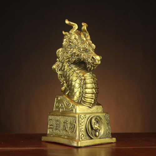 Usoway Full Copper Dragon Year Ornament Home Dcor