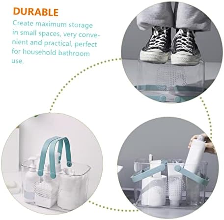 FOYTOKI Portable Plastic Bathroom Organizer Basket with Handle 1