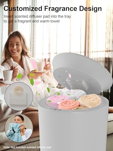 Uthfy 35L Towel Warmer Bucket with Aroma Tray