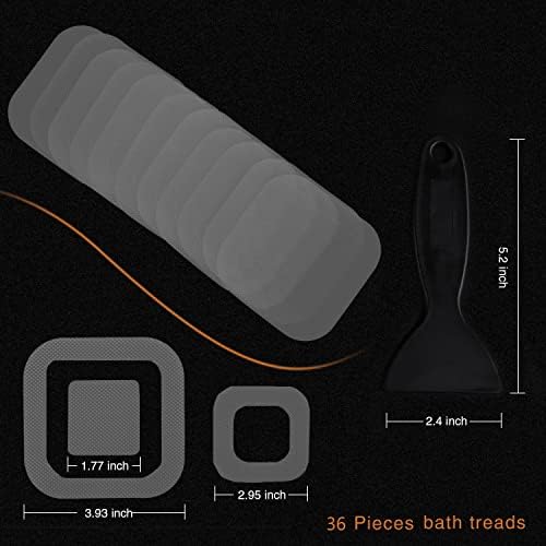 Non-Slip Bathtub Stickers with 72 PCS and Scraper