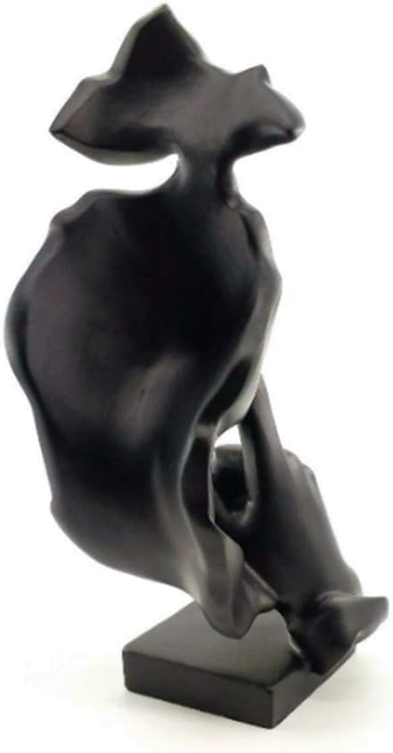 NEWQZ Creative Abstract Man Statue Sculptures Black