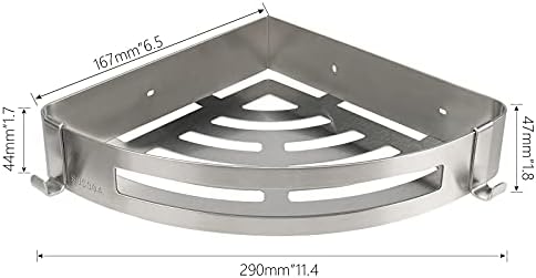 NearMoon 2 Pack Shower Caddy No Drill 304 Stainless Steel