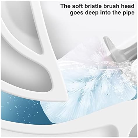 Plastic Toilet Brush with Replaceable Head - Blue 1
