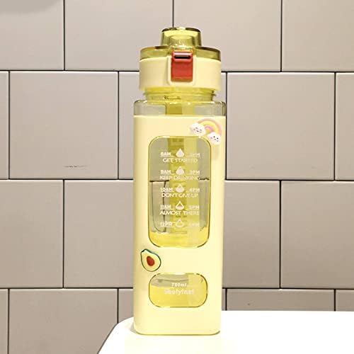 FARZI Square Straw Cup with Large Capacity for Sports and Travel