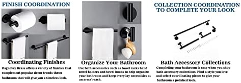 ALDEPO 4-Piece Black Stainless Steel Towel Rack