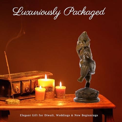 76-Inch Solid Bronze Ganesha Statue with Lotus Base