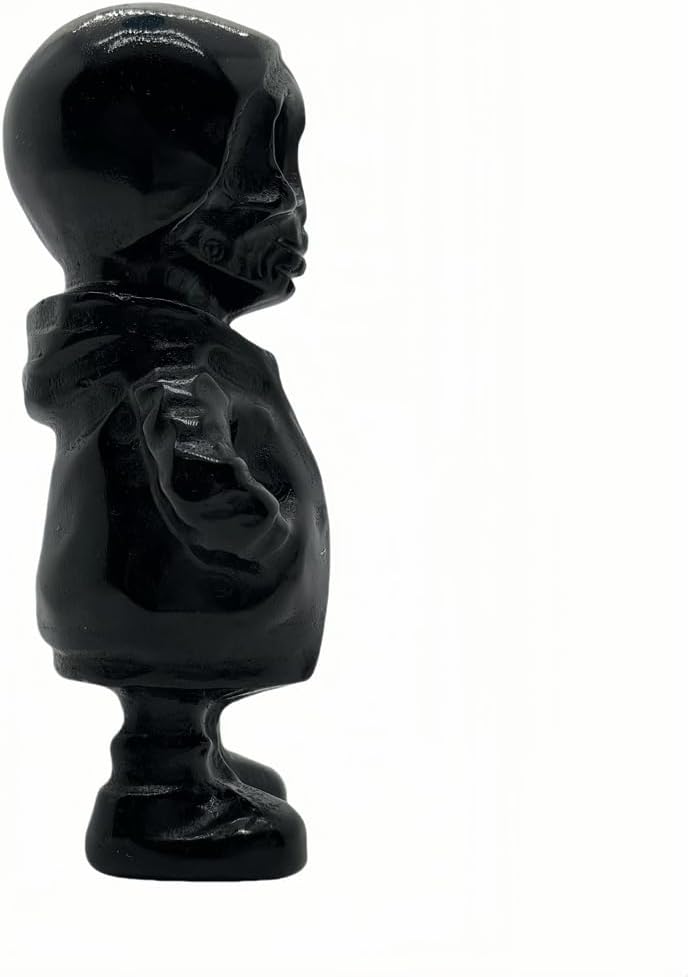 Obsidian Halloween Skull Crystal Figurine 1