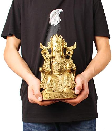 Usoway Copper Wealth God Figurine Collectible Decor
