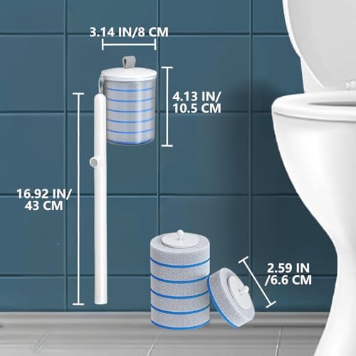 MOPALL 30 Count Toilet Brush Refills for Deep Cleaning