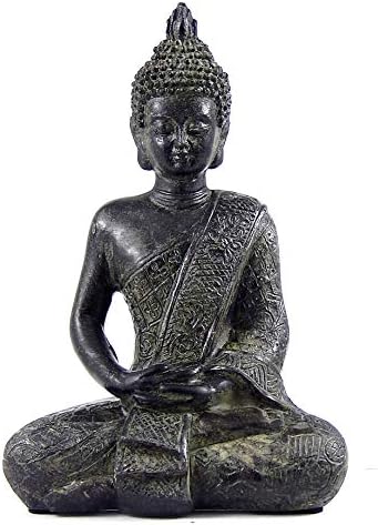 Bellaa Buddha Statue Meditation Dhyana Mudra Sitting Decor Sculpture
