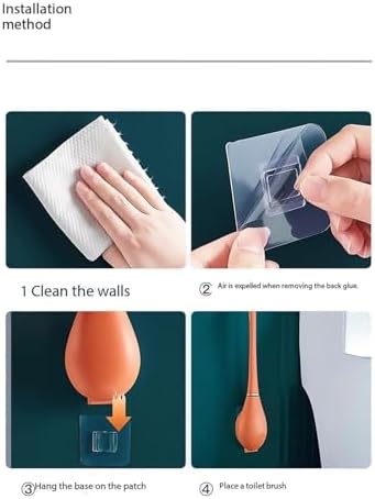 Modern Flexible Silicone Toilet Brush with Holder Set