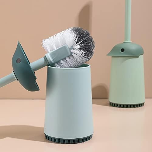 Toilet Brush with Handle and Base for Easy Cleaning
