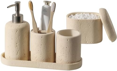 Haocoott 5PCS Modern Bathroom Accessories Set