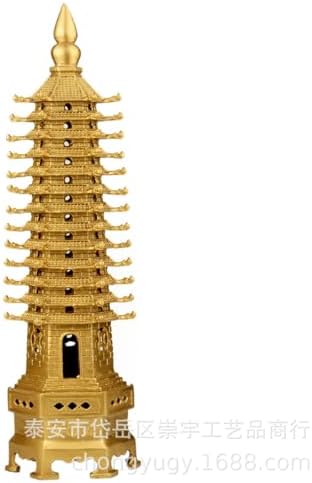 Usoway Copper Dragon Tower 13 Layer Figurine