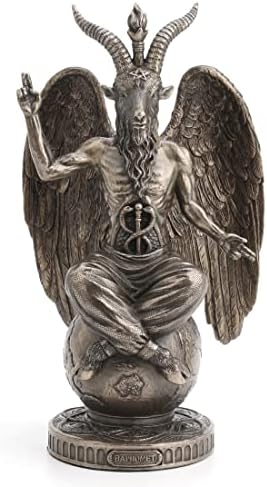 Veronese Design 1025 Tall Baphomet Statue Resin Cold Cast Bronze 1