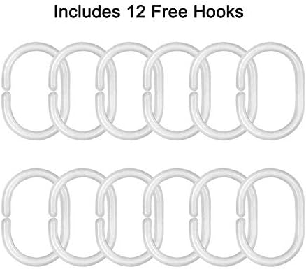 72x78 Inches Retro Gatsby Style Shower Curtain Set with Hooks