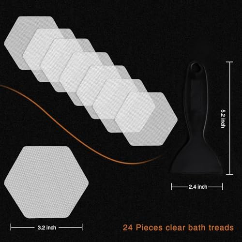 Secopad Non-Slip Bathtub Stickers with Scraper