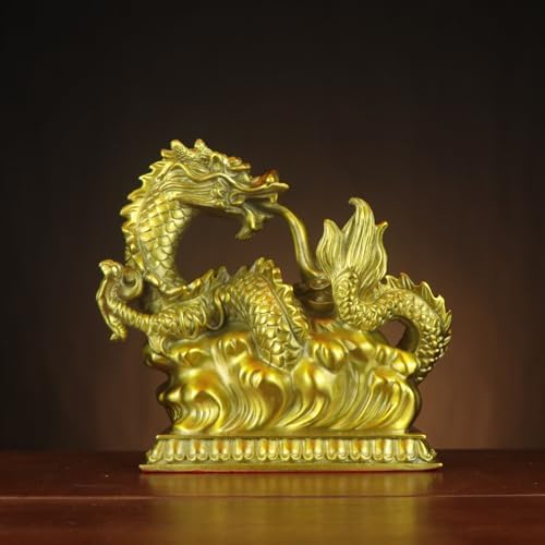 Usoway 185 x 10 x 185cm Copper Dragon Collectible Figurine