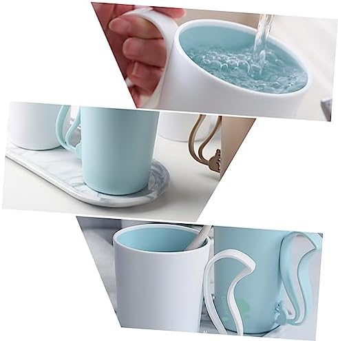 Amosfun 2pcs Squirrel Water Cup with Handle for Home and Travel