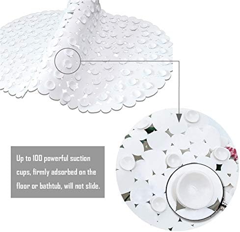 MOLFUJ Non-Slip Bathtub Mat with Suction Cups