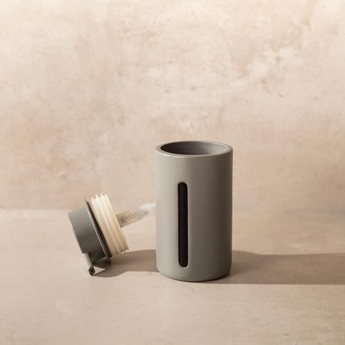 Gray Soap or Lotion Dispenser with Display Window