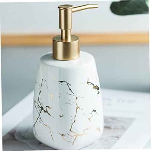 BESTYASH Ceramic Soap Dispenser with Marble Design