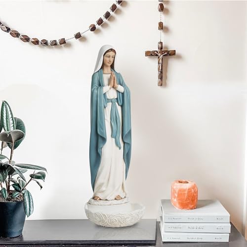 Our Lady of Grace 11 Inch Statue Rosary Holder