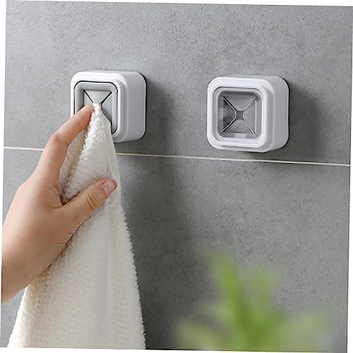 GLEAVI 4Pcs Wall Mounted Towel Racks No Drill Design