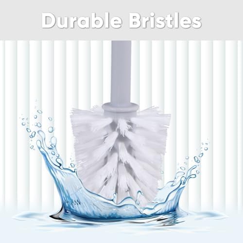 Superio Decorative Toilet Brush Set with Holder Blue