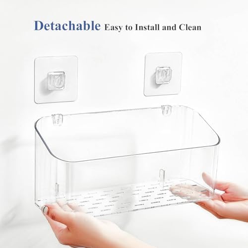 UNIKON Clear Bath Toy Storage Organizer 2 Pack