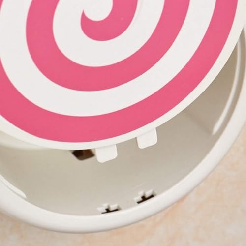 Toilet Brush Holder with Donut Design Yellow
